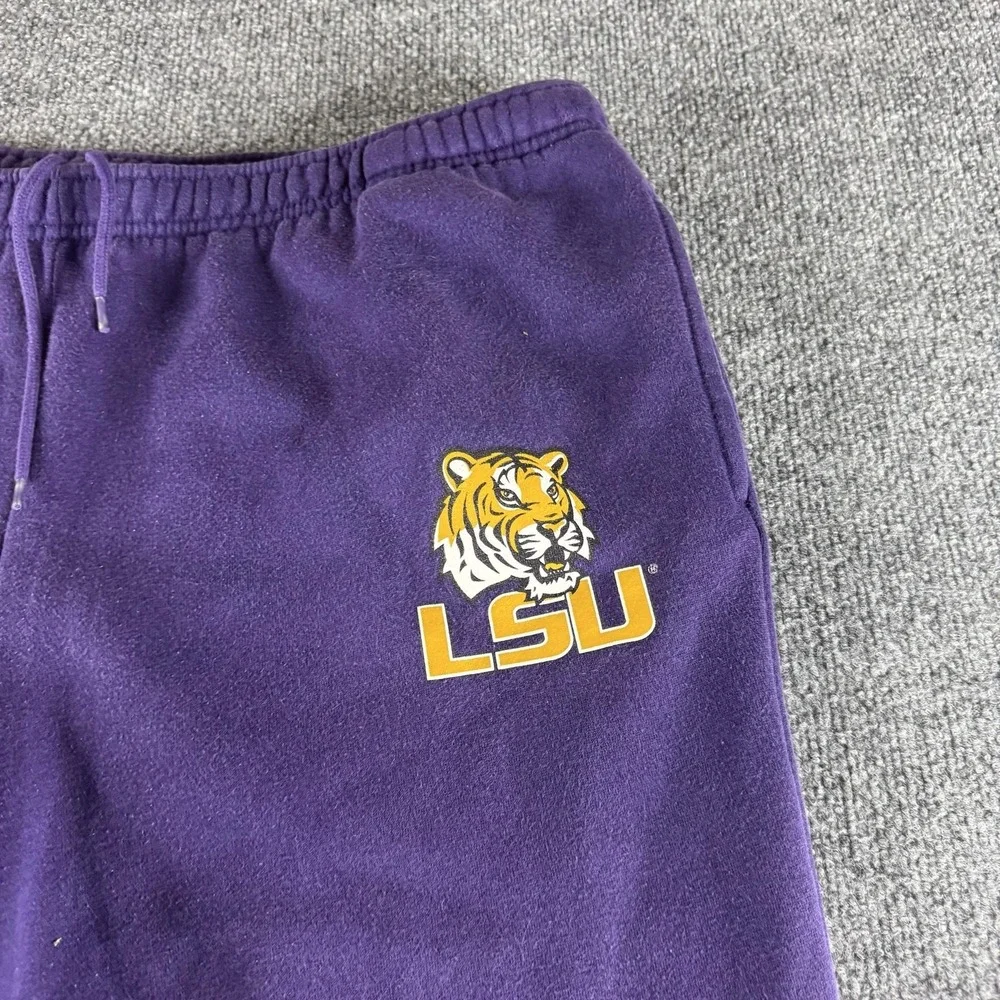 LSU Tigers Pants Mens 2XL Purple NCAA College Football JanSport Fleece